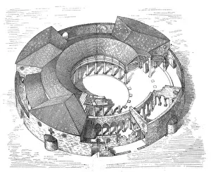 Religious Saint Prints: The Basilica of St. Stephen in the Round on the Celian Hill
