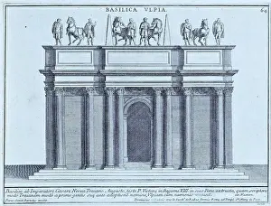 Basilicas Prints: Basilica Ulpia, The basilica was built together with the other buildings of the forum between 107