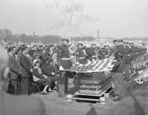 Loss Prints: Basilone Family Attending Burial