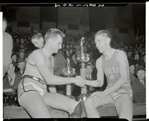 Prints of (Original Caption) Hoops Through Time: A Visual Journey of Basketball History: Basket ball Player Jimmy Hull