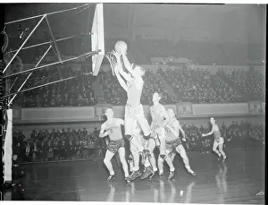 Prints of (Original Caption). Owl Scores Hoops Through Time: A Visual Journey of Basketball History: Basketball Game