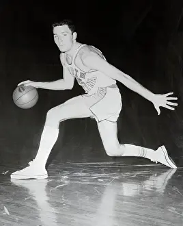 Dribbling Prints: Basketball Player Bob Cunningham