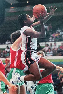Basketball Player Teresa Edwards During Intense Goodwill Games