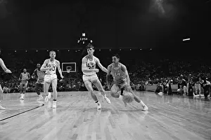 Arena Prints: Basketball Players in Action on Court