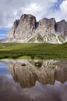 Mirrored Prints: Baste lake, Lago delle Baste, and Mount Ponta Lastoi de Formin
