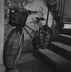 Images Dated 23rd April 2010: bastille, bicycle, black and white, courtyard, day, dilapidated, green living, healthy living