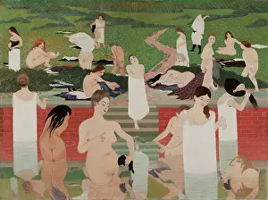 Poetry Prints: The Bath: Summer Evening (Le bain au soir d'été), 1892-1893