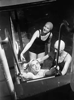 Ladder Prints: Bathers In Pool