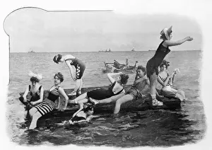 Bathers on Raft