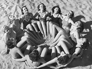 Landforms Prints: Bathing Beauties Forming Circle