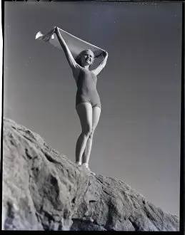 Towel Prints: Bathing Girl Series