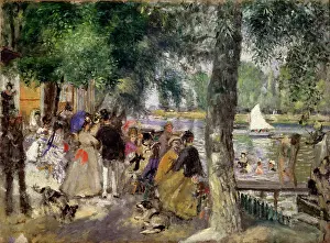 Keywording Prints: Bathing on the Seine (La Grenouillére), 1869. Artist: Pierre-Auguste Renoir