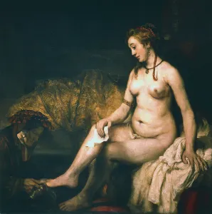 Dutch Prints: Bathsheba at her Bath, 1654. Artist: Rembrandt Harmensz van Rijn