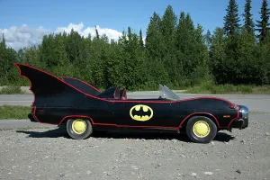 Aerial Prints: Batmobile parked near Denali National Park, Alaska