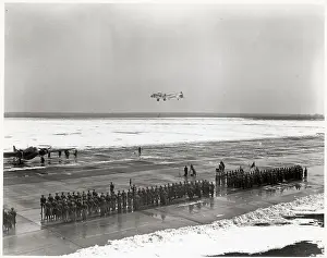 Hospitality Prints: Battalion Of Soldiers Welcome New Boeing