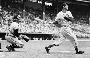 Action Prints: Batter Stan Musial and Catcher Wes Westrum
