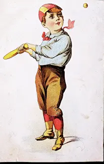 Arc0005042 Prints: Batting Baseball Boy VTC