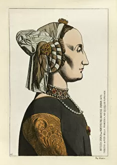 Images Dated 14th December 2019: Battista Sforza, Duchess of Urbino, 15th Century Italian woman