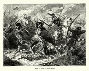 Battles & Wars Gallery: Battle of Agincourt, 25th October 1415