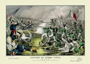 Mexican American Prints: Battle of Buena Vista. Fought Feb. 23rd, 1847