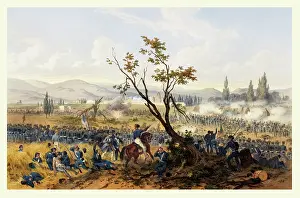 Mexican American Prints: Battle at Churubusco