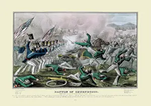 Mexican American Prints: Battle of Churubusco