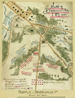 Generals Prints: Battle of Dranesville, Virginia