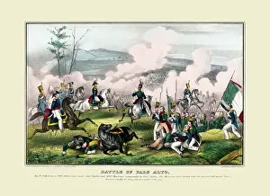 Mexican American Prints: Battle of Palo Alto--May 8th 1846