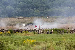 Images Dated 30th July 2014: Battle Re-Enactments