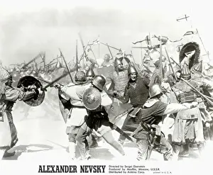 Land Battle Prints: Battle Scene From Aleksandr Nevsky