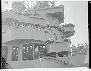 Philadelphia Prints: Battle Ship USS Boise and Crew