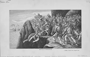 Lac0082 Prints: Battle Of Thermopylae