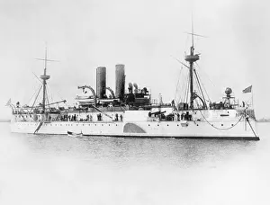 Battleship USS Maine in Havana Harbor