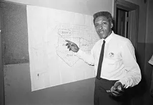 Bayard Rustin Pointing To Map