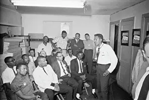 Headquarters Prints: Bayard Rustin Speaking to Civil Rights Activists