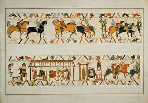 Bayeux Tapestry Gallery: Bayeux Tapestry Scene - William the Conqueror rescues the future King Harold II