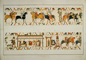 Bayeux Tapestry Scene - William the Conqueror rescues the future King Harold II