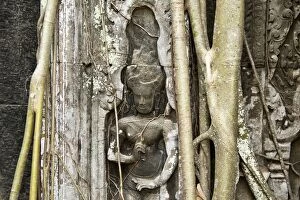 Images Dated 5th April 2015: Bayon Temple details, Siem Reap, Cambodia