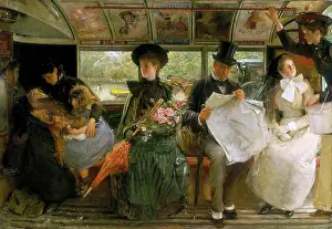Passenger Prints: The Bayswater Omnibus, 1895. Artist: George William Joy