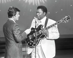 Prints of LOS ANGELES - APRIL 15: Blues guitarist B.B. King appears on American Bandstand with host Dick Clark on April 15, 1979 in Los Angeles, California. (Photo by Michael Ochs Archives/Getty Images) A Legendary Life in Photographs—Celebrating the Soul and Sound of BB King: BB King On American Bandstand