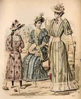 Croquet Prints: Beach Belles