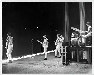 Beach Boys Performing In Striped Shirts