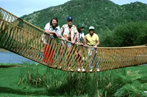 California Dreaming: Iconic Beach Boys Moments Captured in Time: Beach Boys Portrait On A Bridge