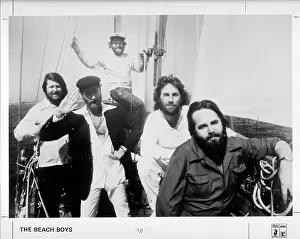 California Dreaming: Iconic Beach Boys Moments Captured in Time: Beach Boys Portrait On A Sailboat
