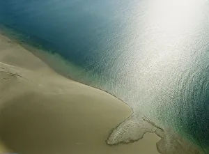 Images Dated 2nd September 2005: Empty beach and calm sea, aerial view