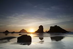 Images Dated 9th October 2013: Beach on the south coast of Oregon, Bandon, Oregon, United States