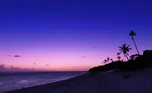 Twilight Gallery: Beach at sunset, The Coral Coast, Viti Levu Island, Fiji