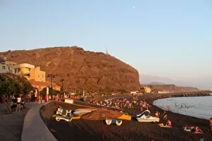 Rock Face Gallery: Beach in Tazacorte, La Palma island in Canary islands