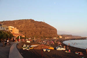 Rock Face Gallery: Beach in Tazacorte, La Palma island in Canary islands