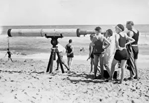Unusual Scale Prints: Beach Telescope